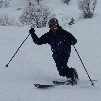 me telemark skiing